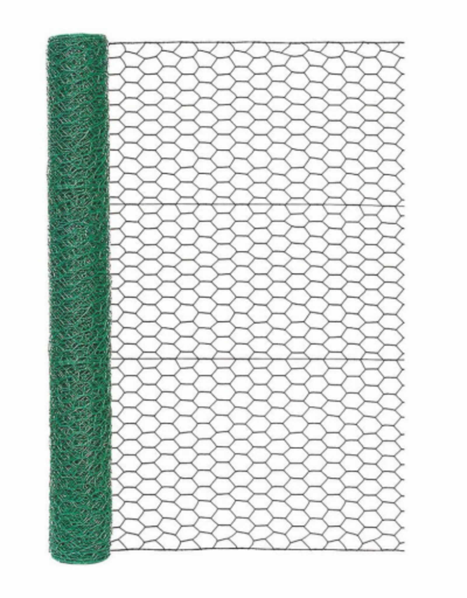 Garden Zone Garden Zone 36in H x 25ft L Vinyl Coated Poultry Hex Wire Netting with 1in Mesh