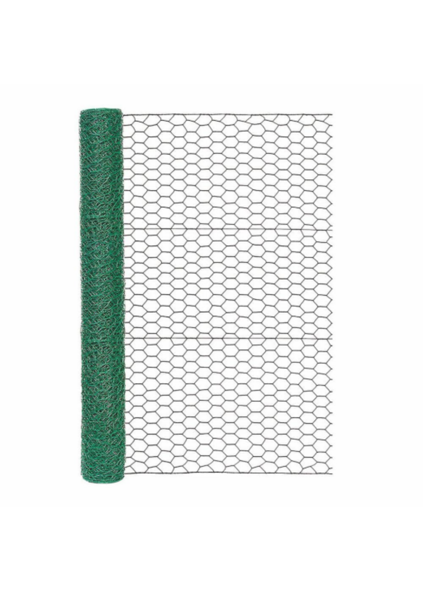 Garden Zone Garden Zone 36in H x 25ft L Vinyl Coated Poultry Hex Wire Netting with 1in Mesh
