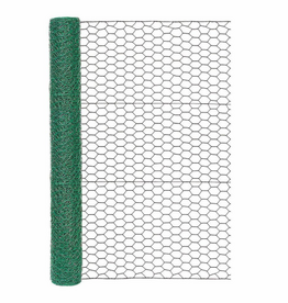 Garden Zone Garden Zone 36in H x 25ft L Vinyl Coated Poultry Hex Wire Netting with 1in Mesh