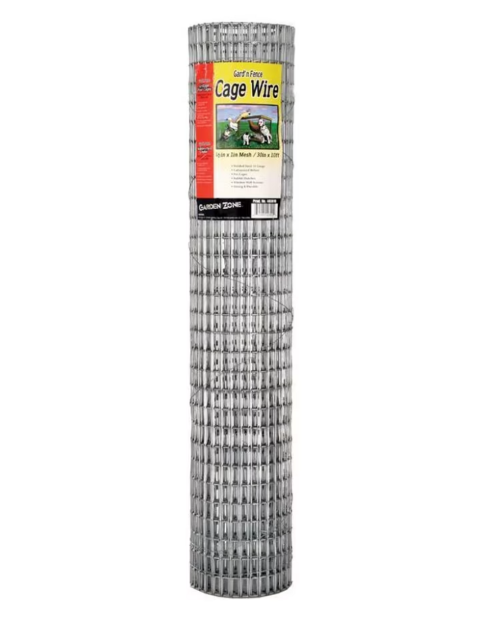 Garden Zone Garden Zone Gray Steel Welded Wire 1/2"X1" Mesh, 30in. H, 10ft Roll