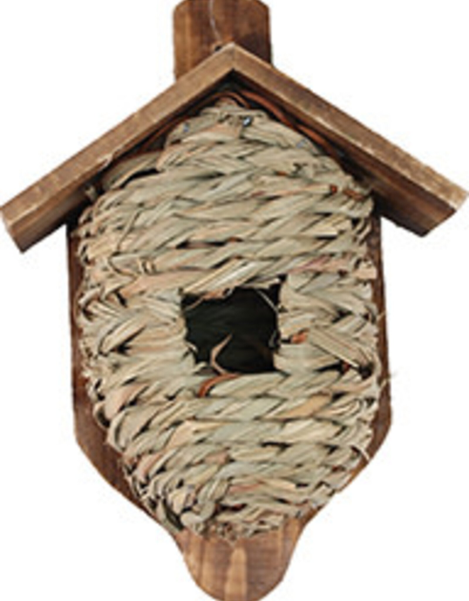 Songbird Essentials Songbird Essentials Mounted Grass Roosting Pocket with Roof