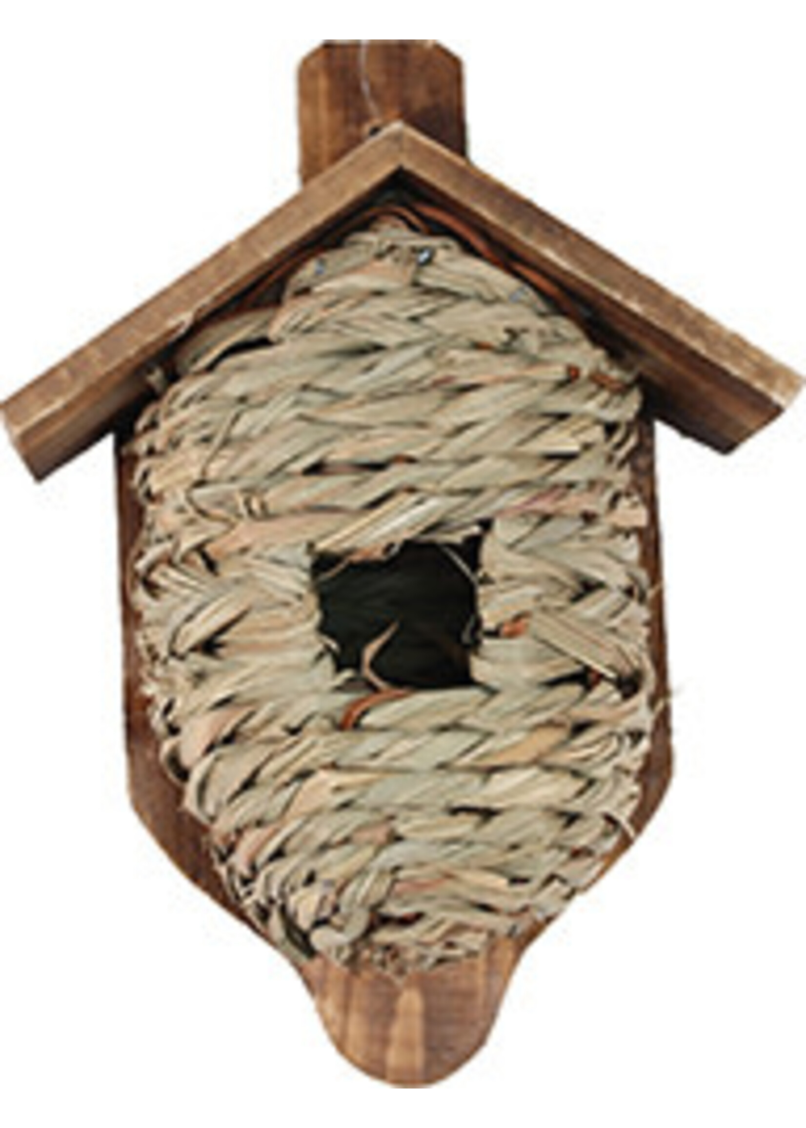 Songbird Essentials Songbird Essentials Mounted Grass Roosting Pocket with Roof