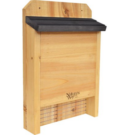 Nature's Way Nature's Way Single Chamber Cedar Bat House - 10 in. W. X 15 in. H. X 3.5 in. D.