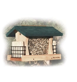 Woodlink Woodlink Large Cedar Garden Feeder with Suet Cages - 4 Quarts