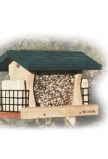 Panacea Woodlink Large Cedar Garden Feeder with Suet Cages - 4 Quarts
