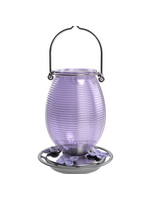 Nature's Way Lilac Dreams Antique Glass Hummingbird Feeder 29 Oz