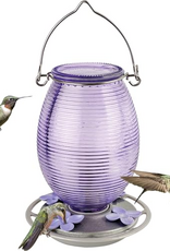 Nature's Way Lilac Dreams Antique Glass Hummingbird Feeder 29 Oz