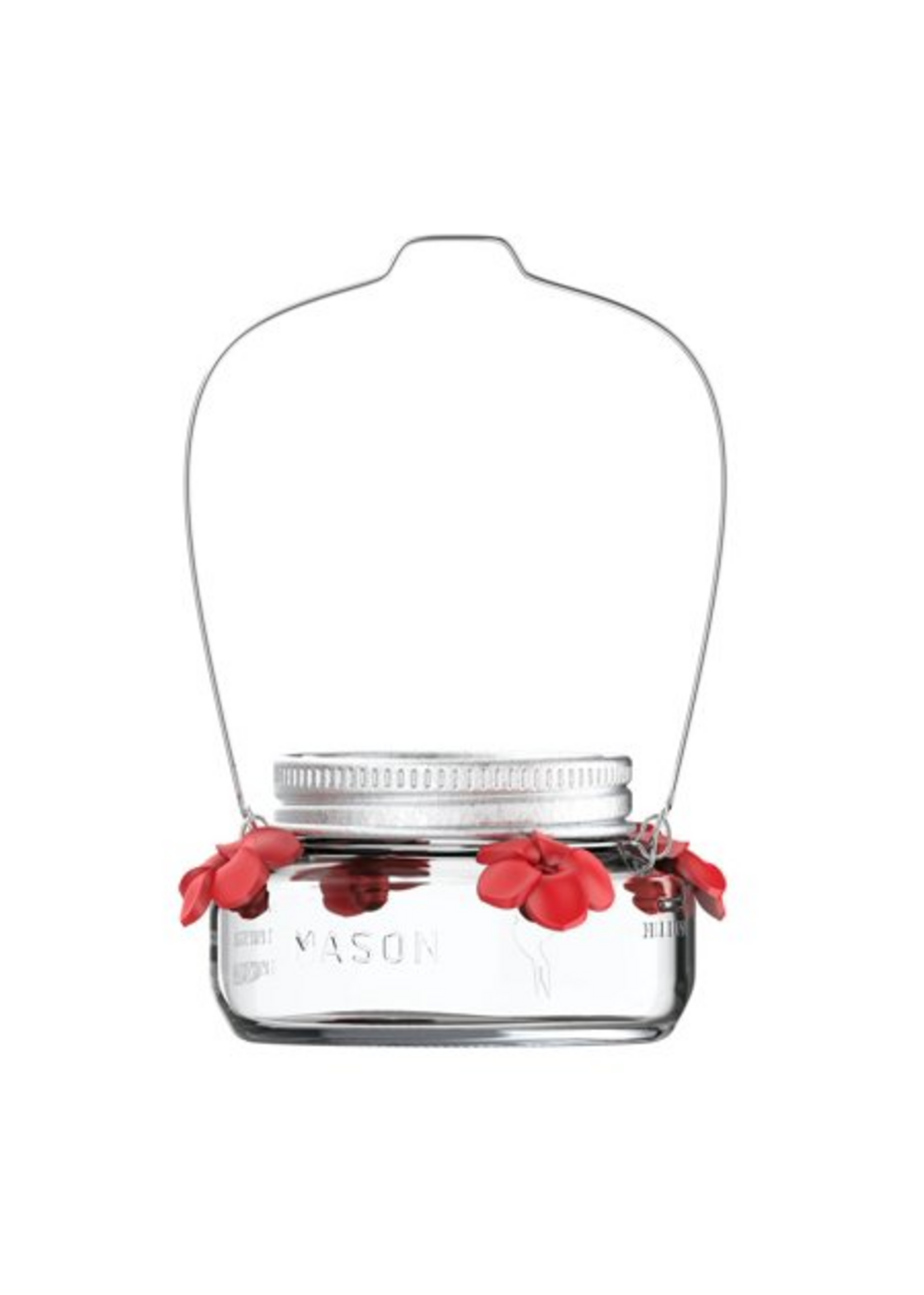 Nature's Way Nature's Way Bird Products 6oz Mason Jar Hummingbird Glass Feeder 2.5"