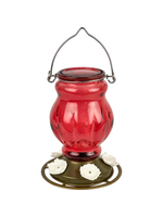 Nature's Way Nature's Way Ruby Visions Antique Glass Hummingbird Feeder - 25 oz