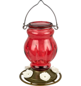 Nature's Way Nature's Way Ruby Visions Antique Glass Hummingbird Feeder - 25 oz