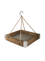 Panacea Woodlink Rustic Farmhouse Platform Wood Bird Feeder 2.5 lb