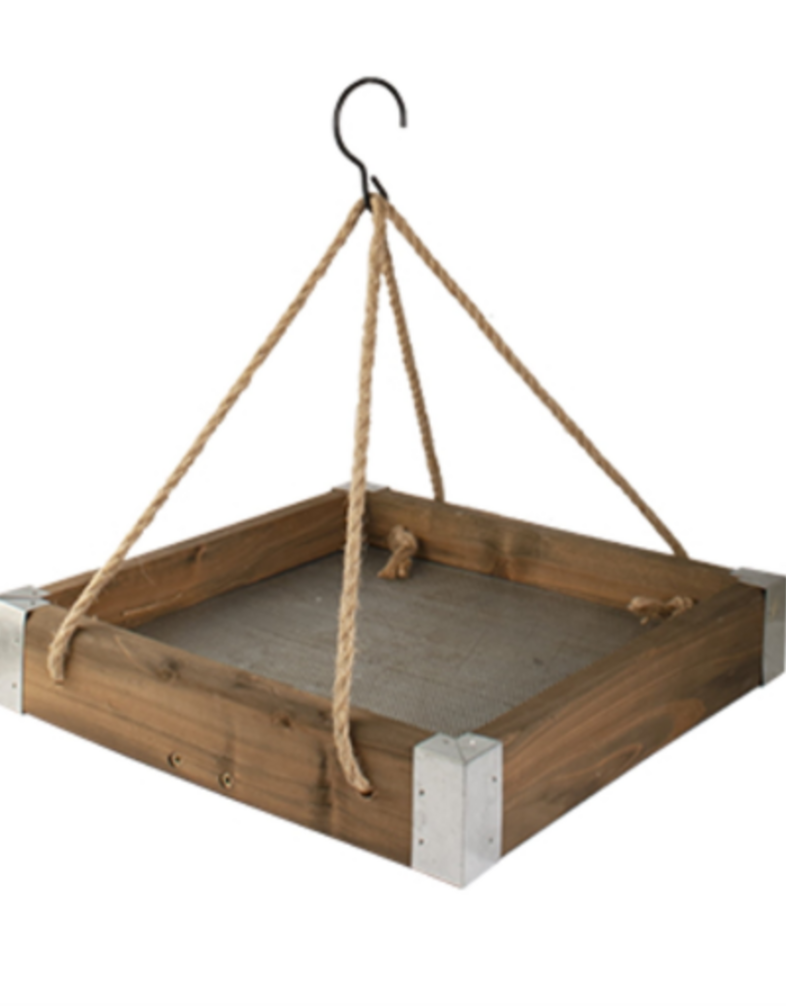 Panacea Woodlink Rustic Farmhouse Platform Wood Bird Feeder 2.5 lb
