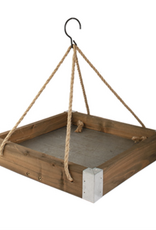 Panacea Woodlink Rustic Farmhouse Platform Wood Bird Feeder 2.5 lb