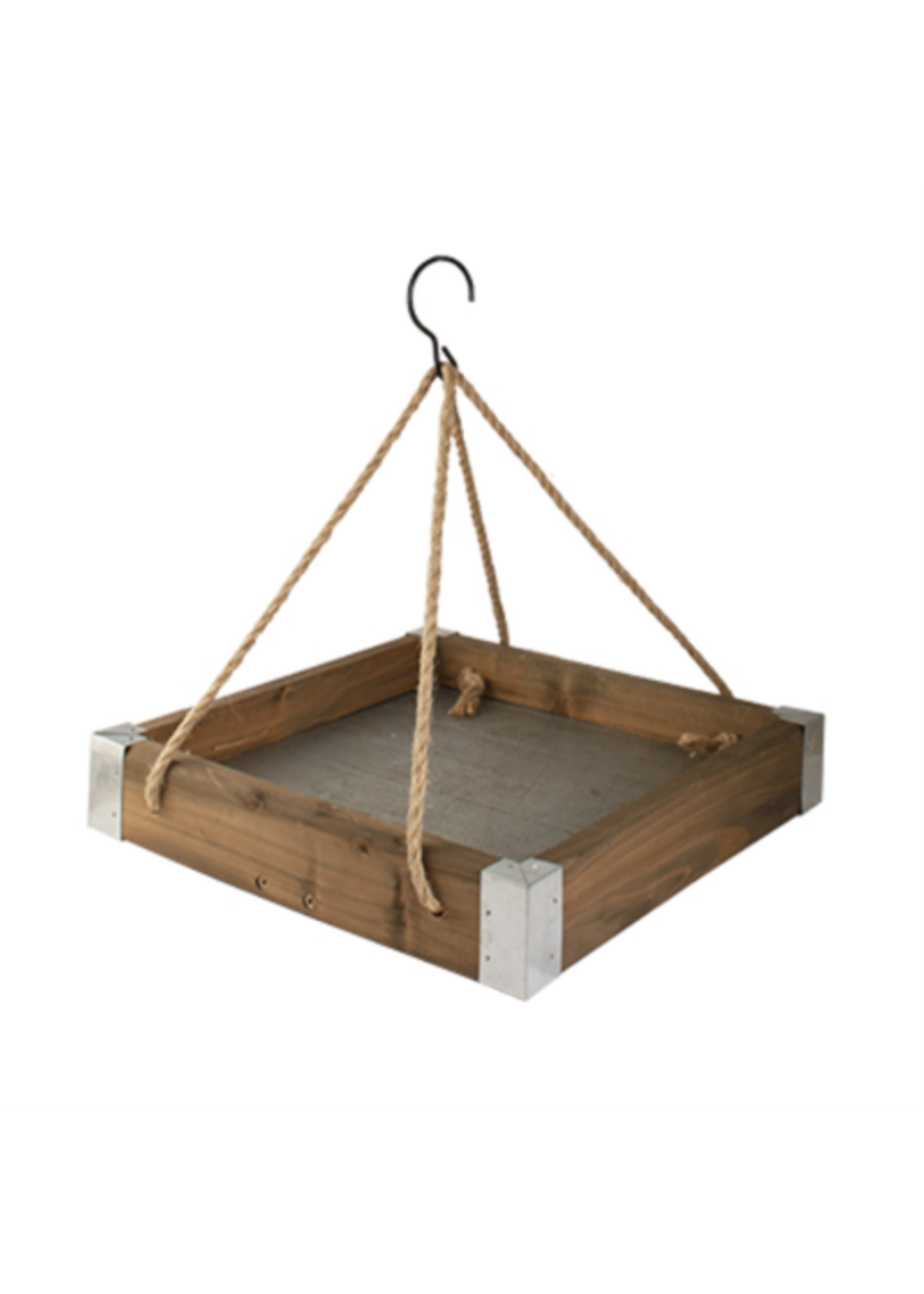 Panacea Woodlink Rustic Farmhouse Platform Wood Bird Feeder 2.5 lb