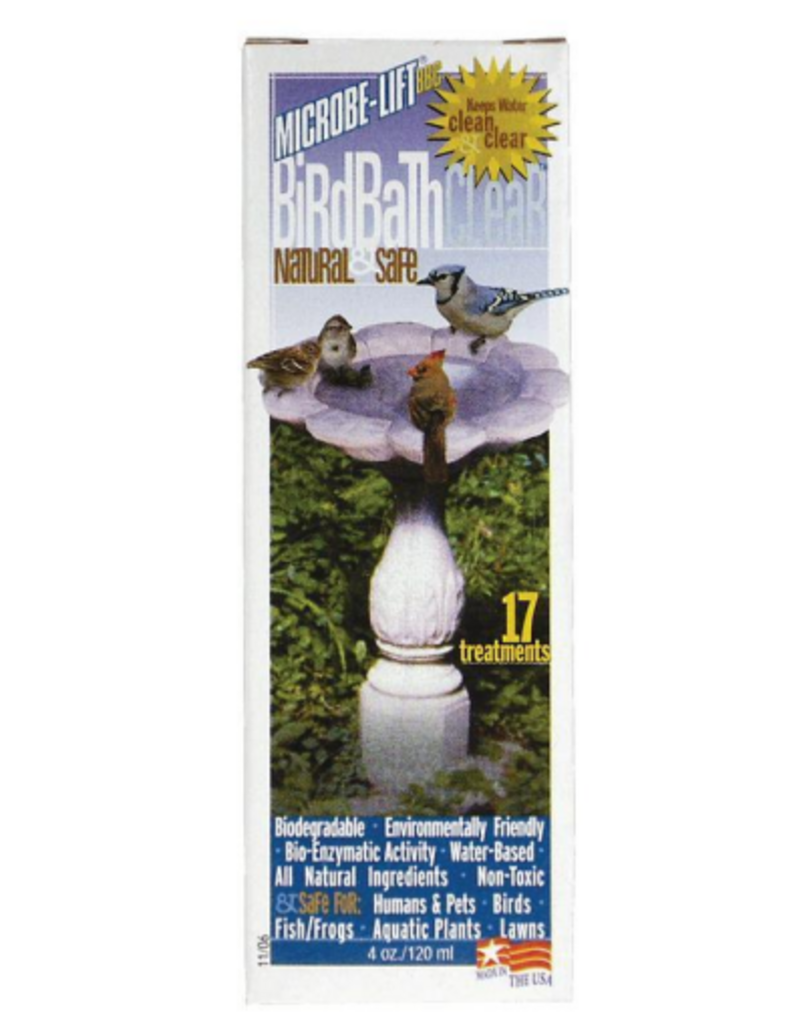 Ecological Laboratories-Microbe-lift Birdbath Clear 17 Treatments (Case of 12 )