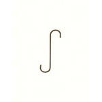The Hookery The Hookery S Extension Hook For Planters/Bird Feeders - Black, 12"
