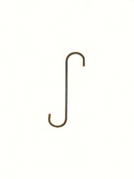 The Hookery The Hookery S Extension Hook For Planters/Bird Feeders - Black, 12"