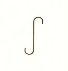 The Hookery The Hookery S Extension Hook For Planters/Bird Feeders - Black, 12"
