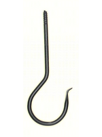 The Hookery The Hookery Powdercoated Steel Ceiling Hook - Black, 5"