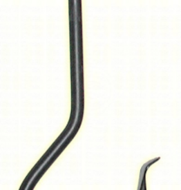 The Hookery The Hookery Powdercoated Steel Ceiling Hook - Black, 5"