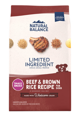 Natural Balance NATURAL BALANCE DOG LID SMALL BREED BEEF & BROWN RICE 12 LBS