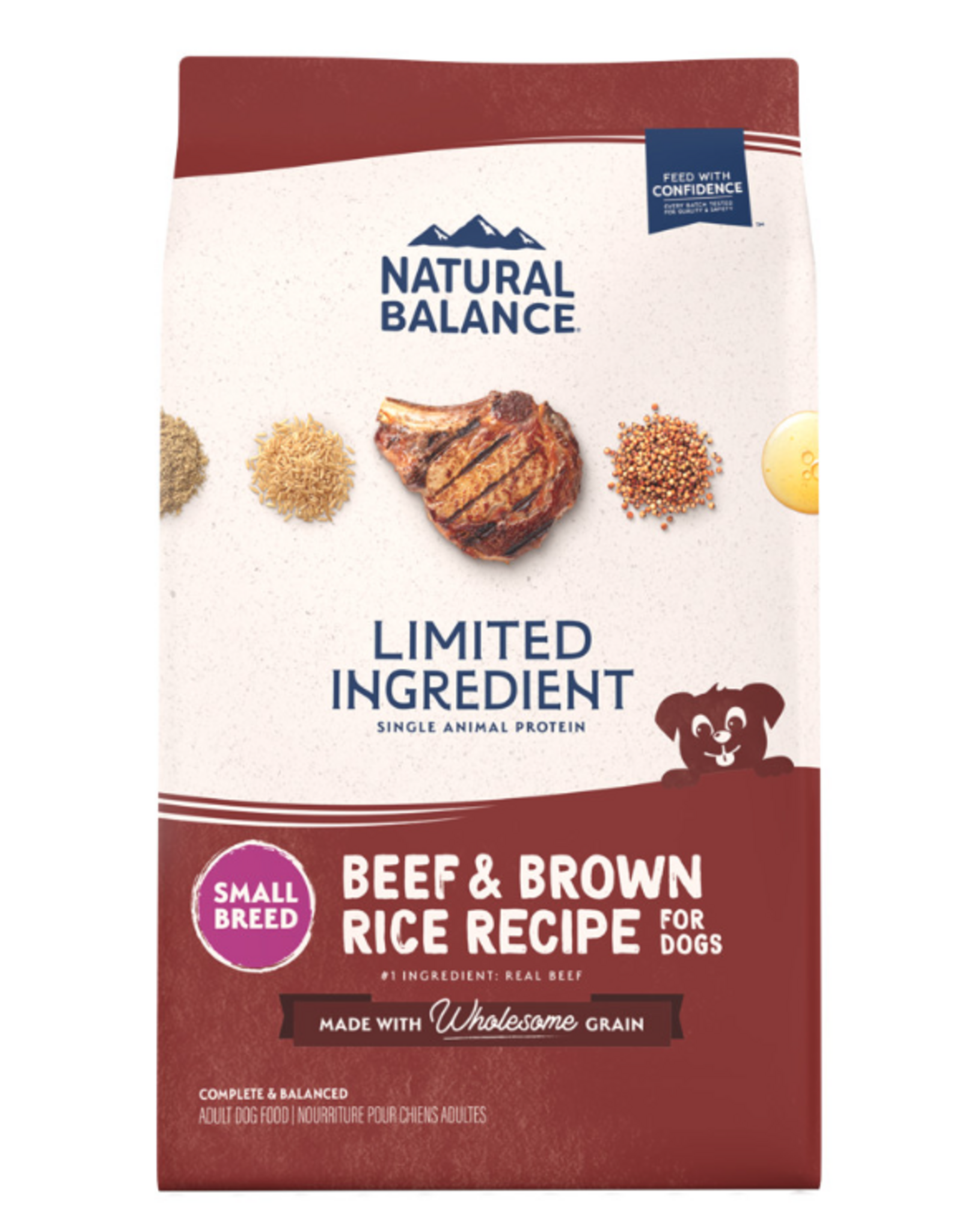 Natural Balance NATURAL BALANCE DOG LID SMALL BREED BEEF & BROWN RICE 12 LBS