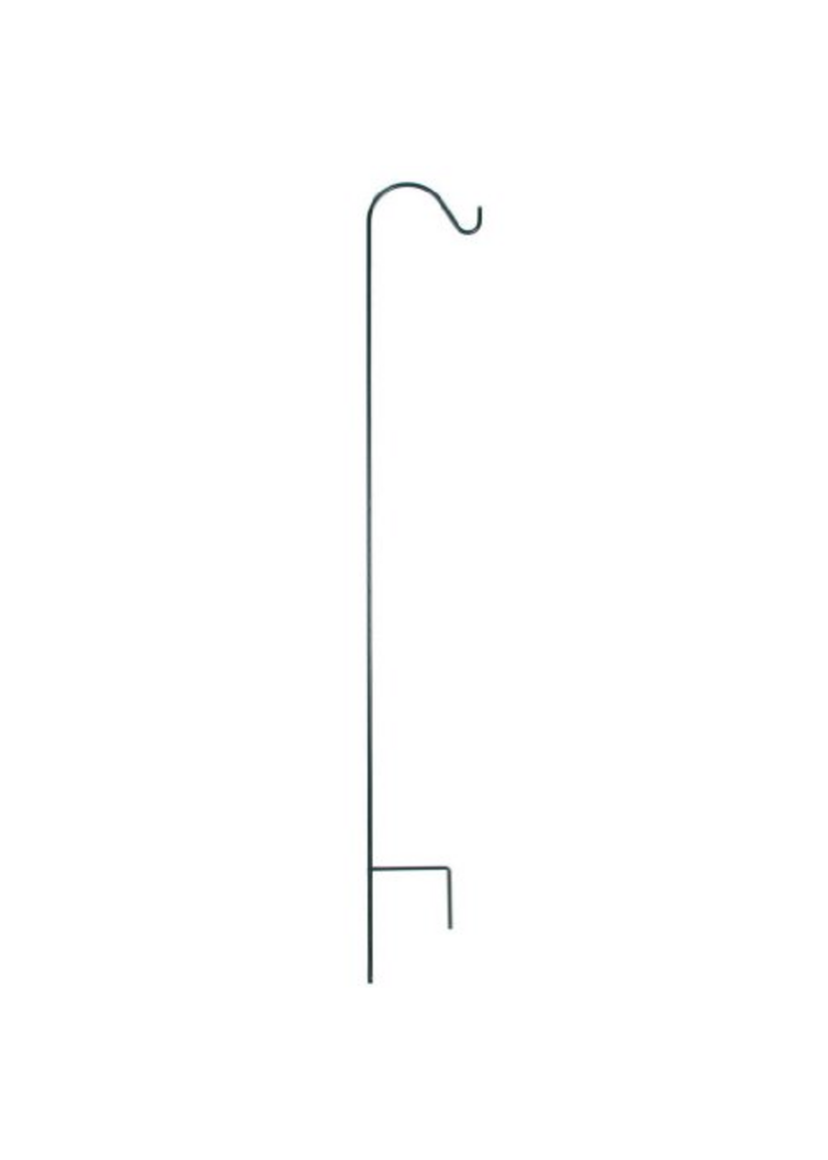 The Hookery The Hookery Single Shepherd Garden Hook 84 Inch - Black