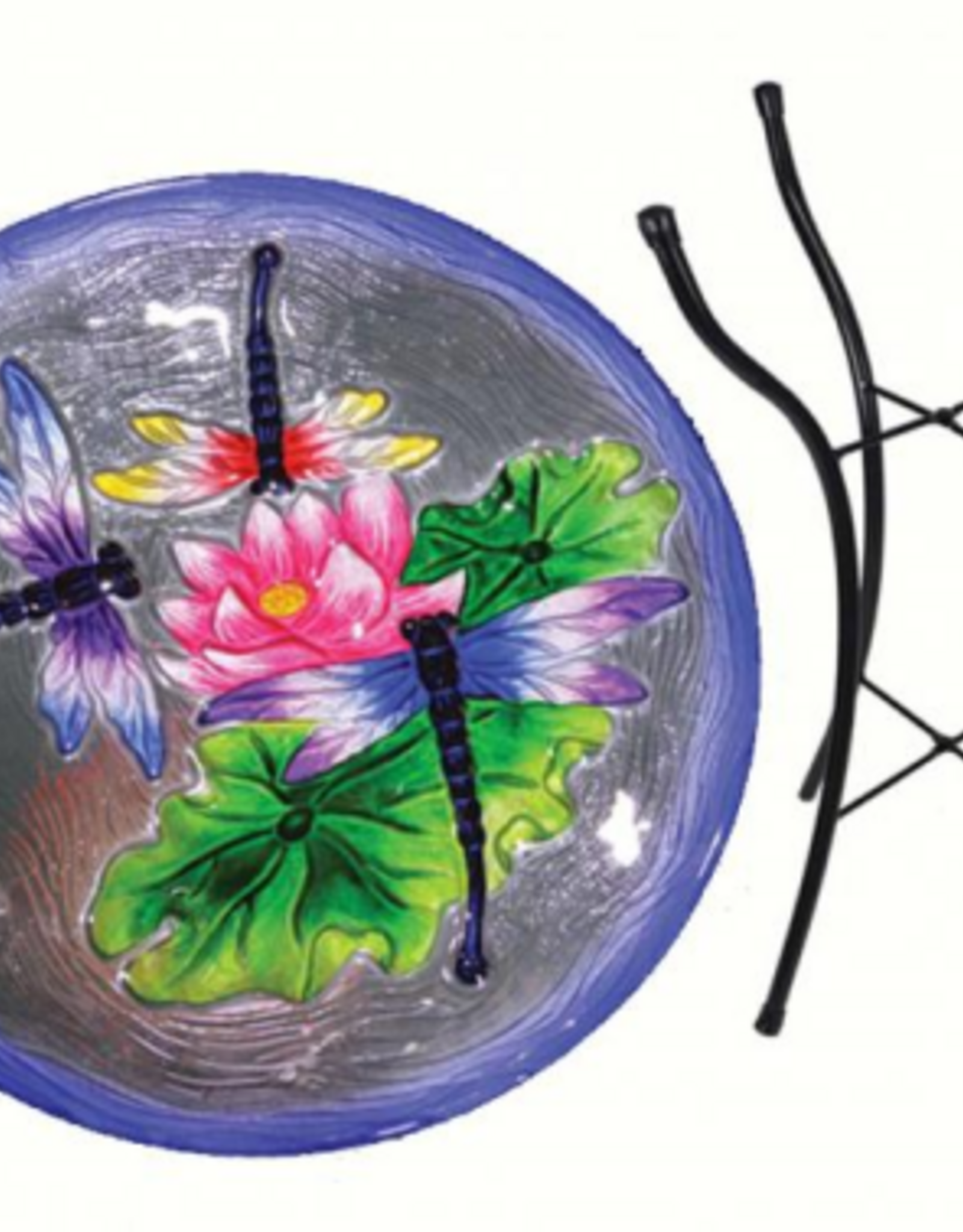 Songbird Essentials Songbird Essentials Dragonfly Trio Bird Bath with Stand 18 in