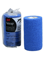 3M 3M D-Vetrap Bandaging Tape- Blue 4 Inchx5 Yard