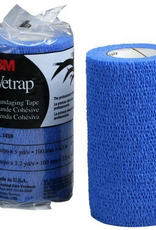 3M 3M D-Vetrap Bandaging Tape- Blue 4 Inchx5 Yard