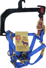 Hamilton Hamilton Adjustable Halter with Latigo Overlay & Snap