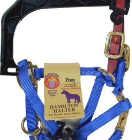 Hamilton Hamilton Adjustable Halter with Latigo Overlay & Snap