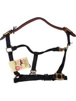 Hamilton Hamilton Adjustable Halter With Leather Headpole- Black Small - 1DALSS SMBK