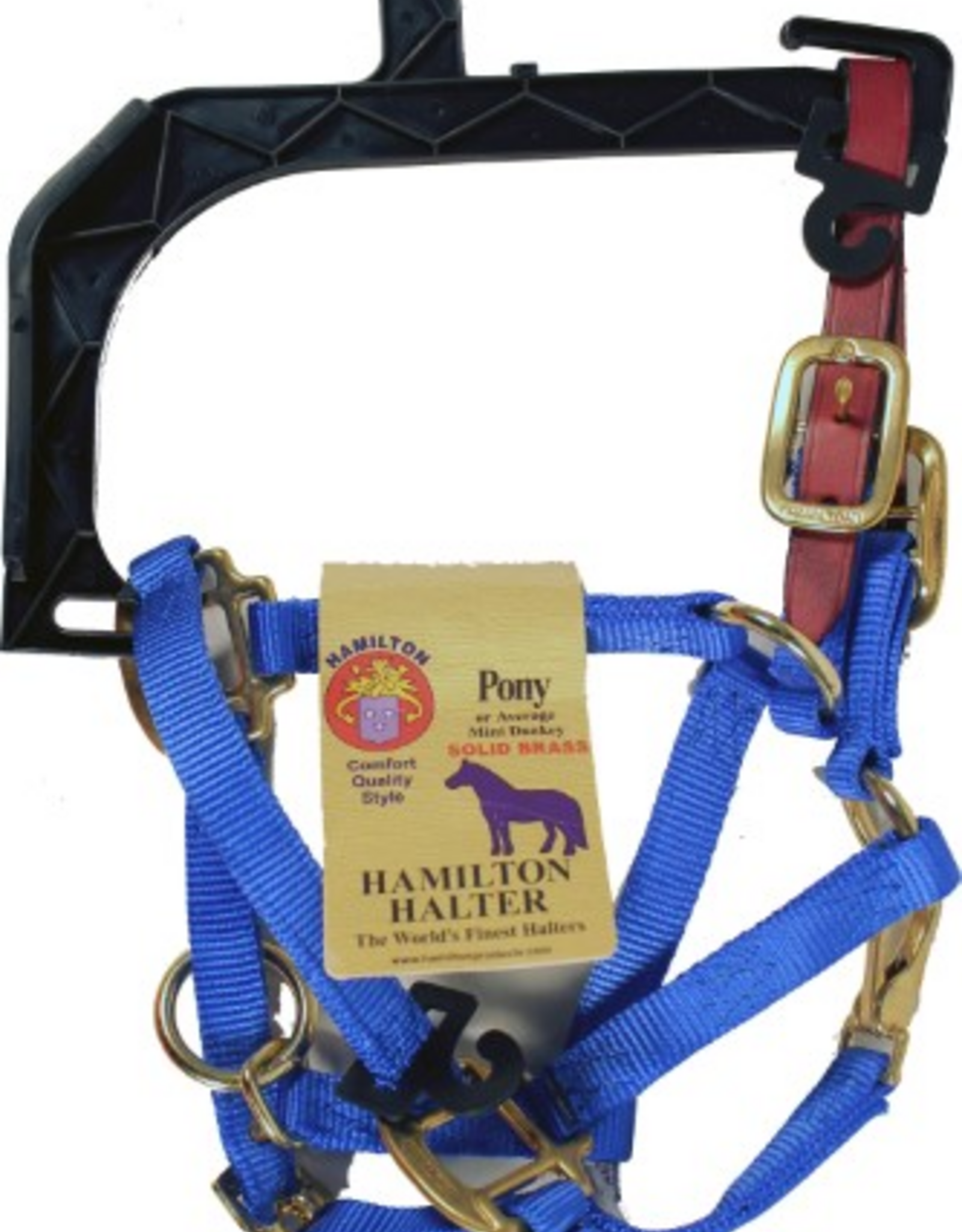 Hamilton Hamilton Adjustable Halter with Latigo Overlay & Snap
