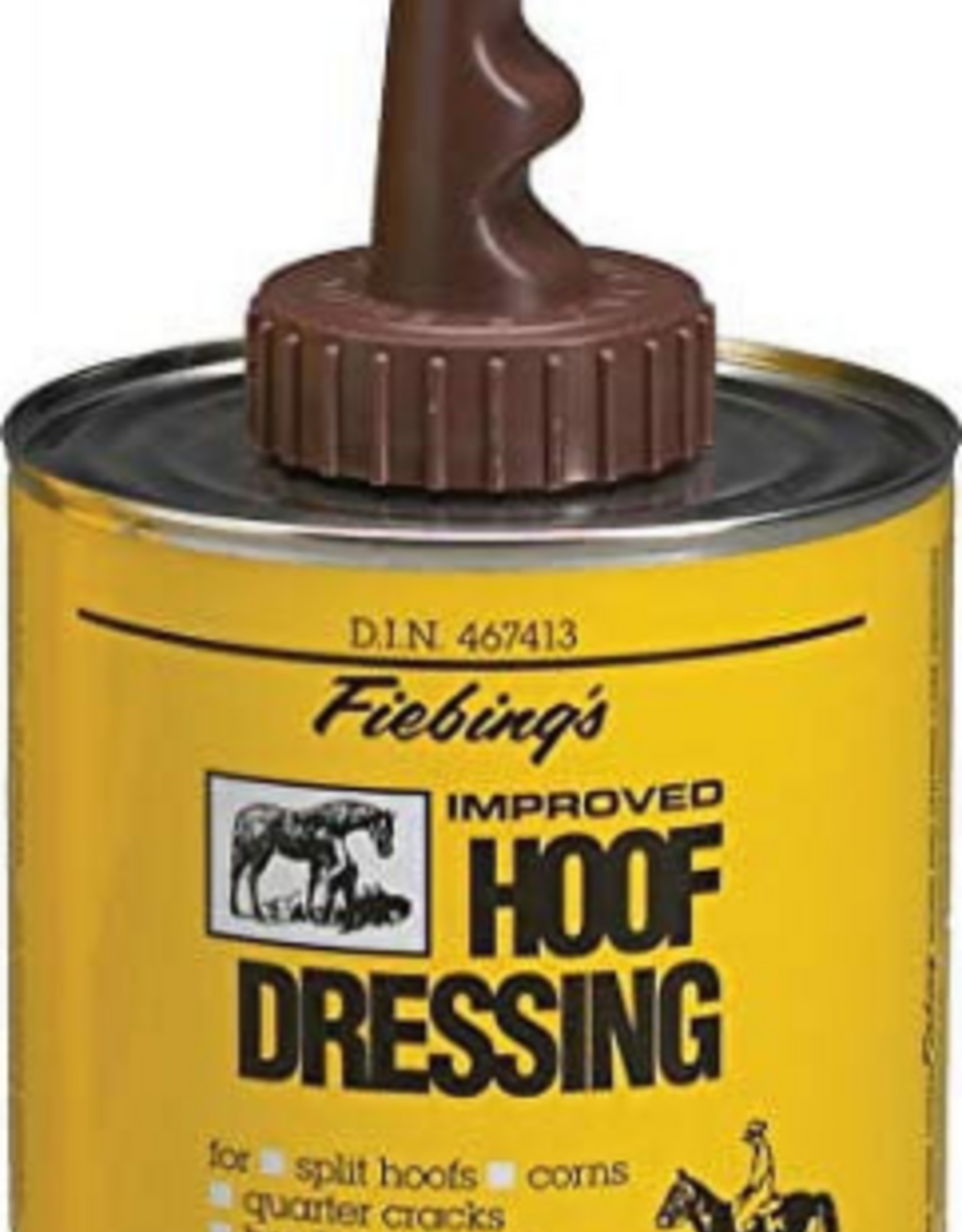 Fiebing's Fiebing Hoof Dressing and Brush with Applicator Farming Horse Care Equipment Quart