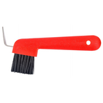 Partrade Hoof Pick & Brush Color: Red
