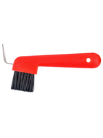Partrade Hoof Pick & Brush Color: Red