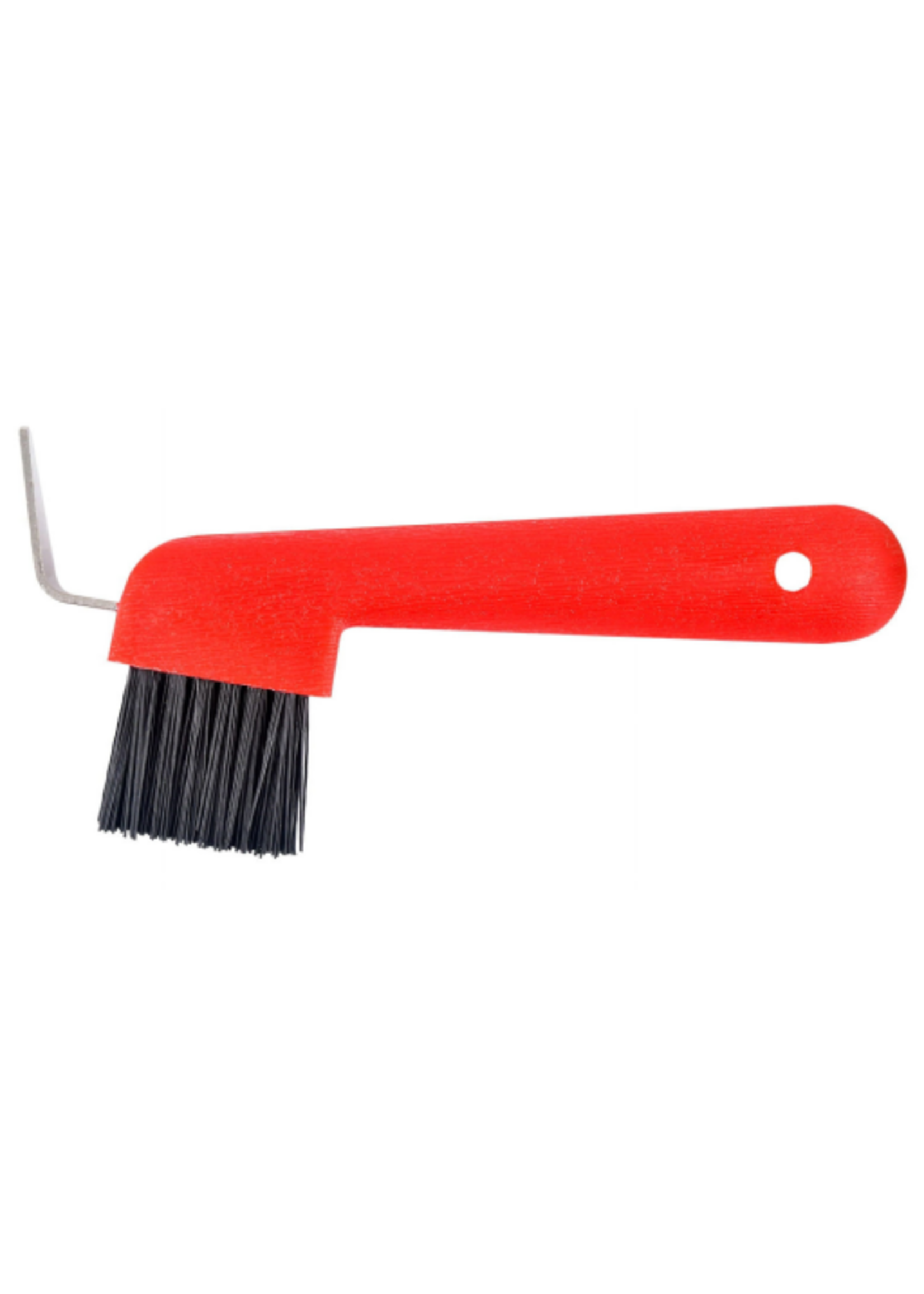 Partrade Hoof Pick & Brush Color: Red