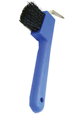 Partrade Partrade Trading Corporation Hoof Pick w/Brush Blue 7IN