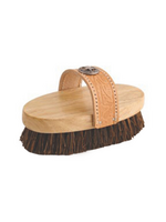 Desert Equestrian Desert Equestrian Cowboy Palmyra Oval Horse Grooming Brush - 7 1/2"  Tan