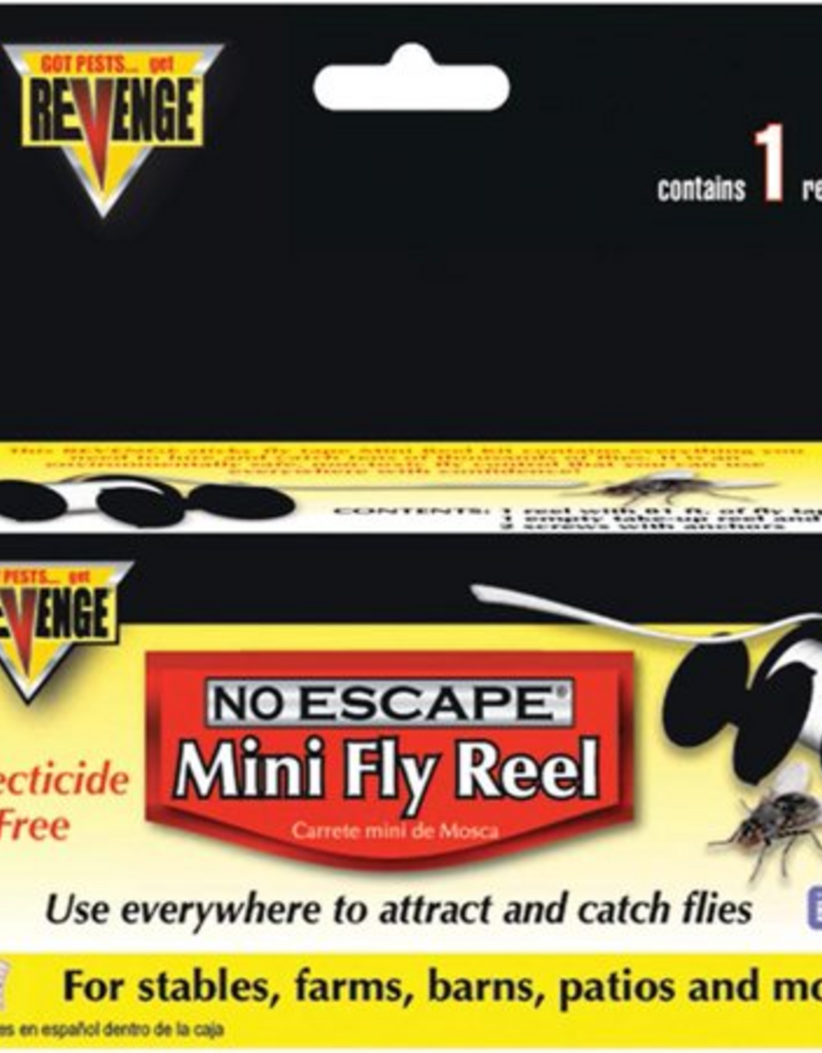 Bonide Revenge Mini Sticky Fly Tape Reel 81 in. Pack Of 12