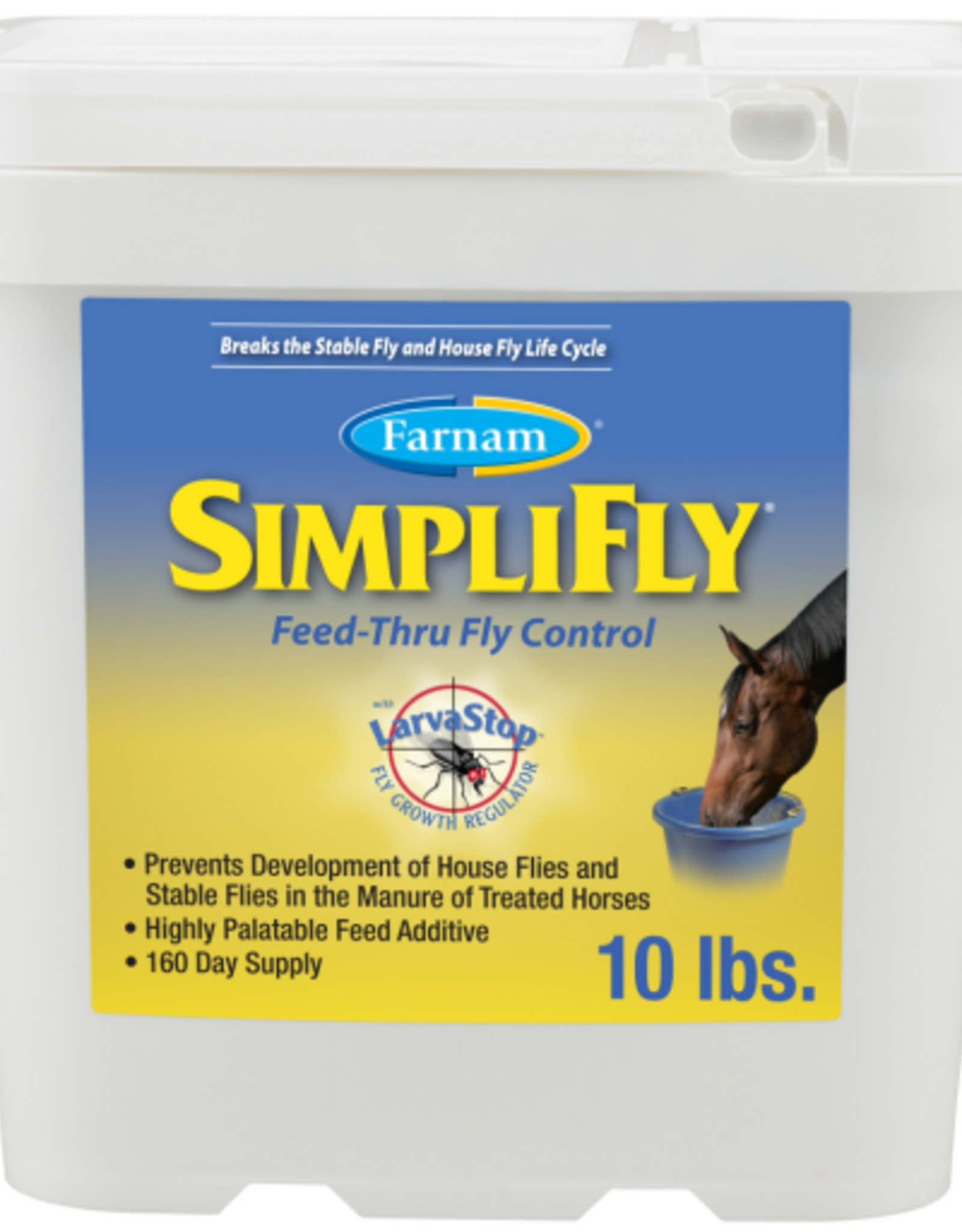 Farnam Farnam SimpliFly Feed-Thru Fly Control for Horses Pellets - 10 lbs
