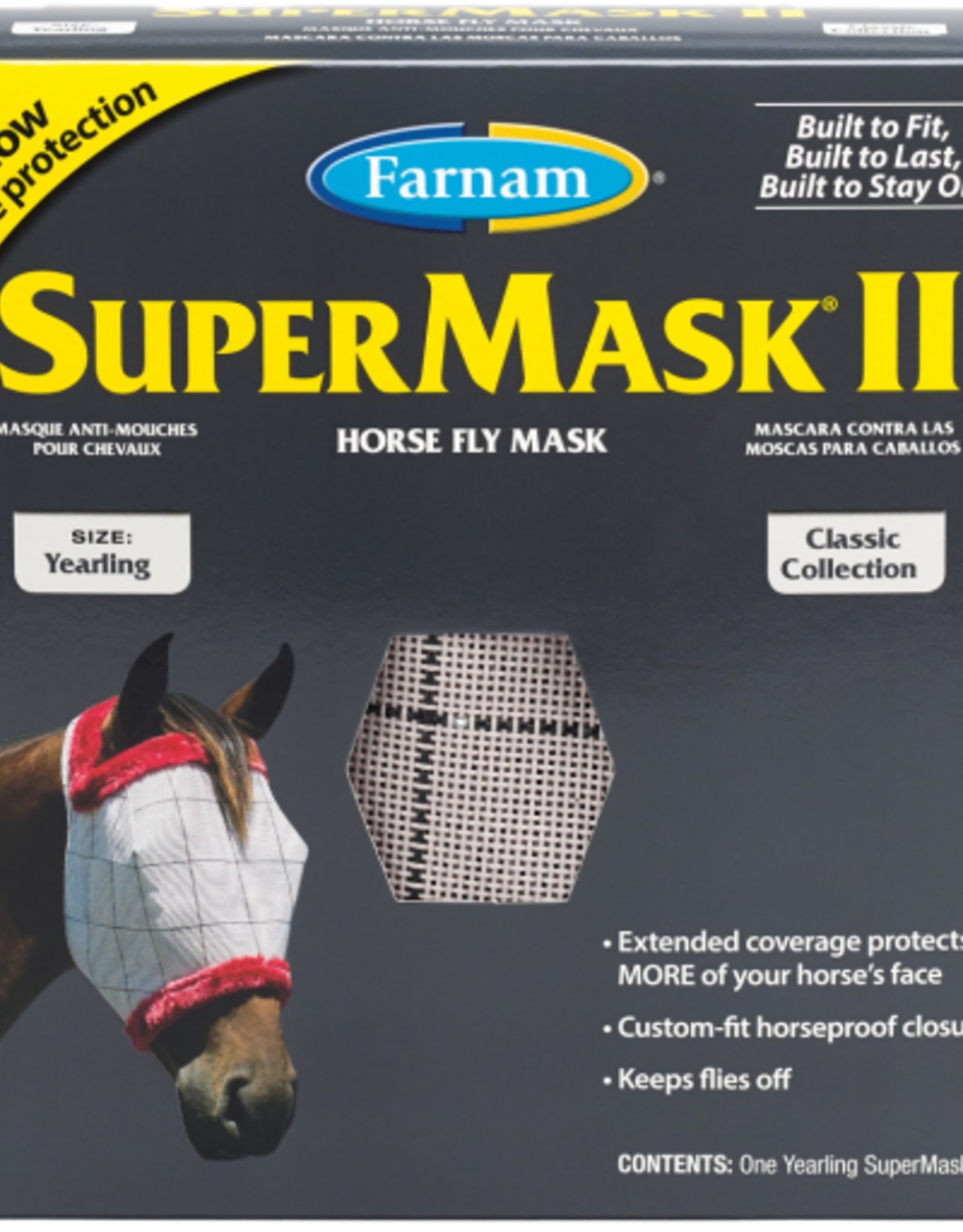 Farnam Farnam No Ears Fly Mask Yearling for Horse
