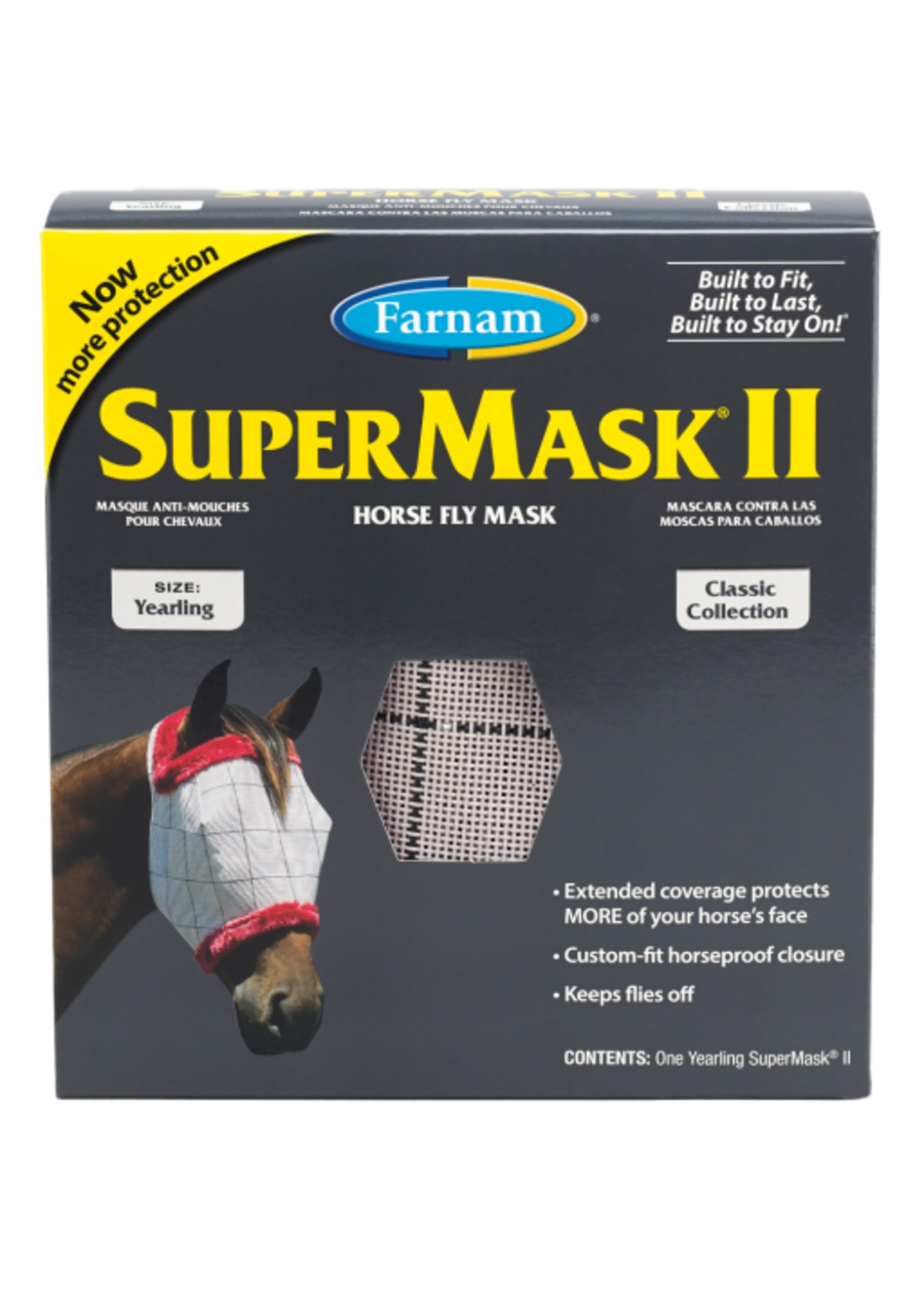 Farnam Farnam No Ears Fly Mask Yearling for Horse
