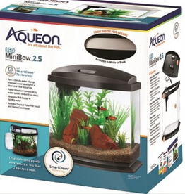 Aqueon Aqueon Mini Bow LED Smartclean Kit - 2.5 gallon, Black
