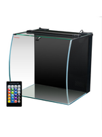 Aquatop Aquatop Bow Front Glass Aquarium Kit with Filter and LED Lighting - 13.5 Gallon