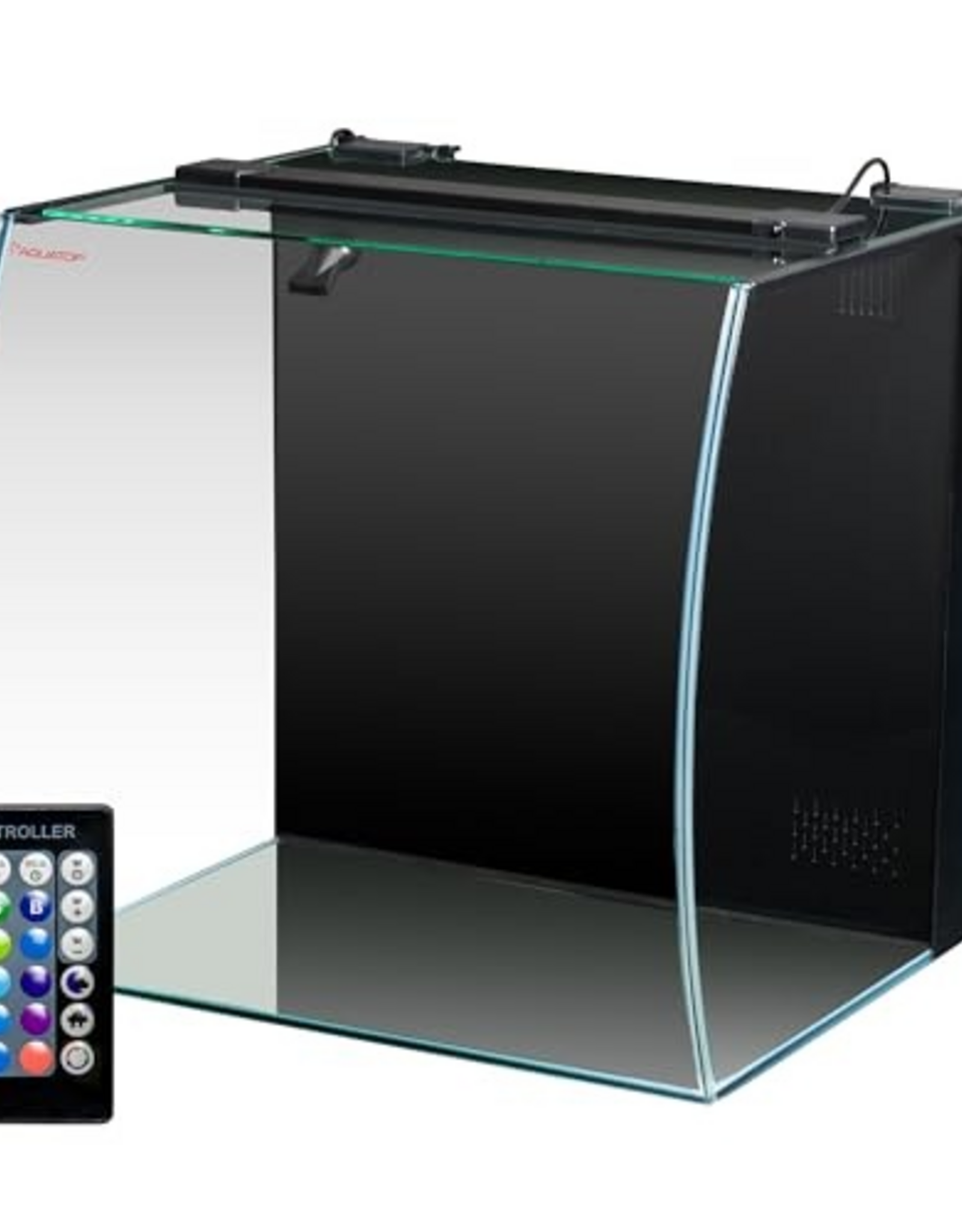 Aquatop Aquatop Bow Front Glass Aquarium Kit with Filter and LED Lighting - 13.5 Gallon