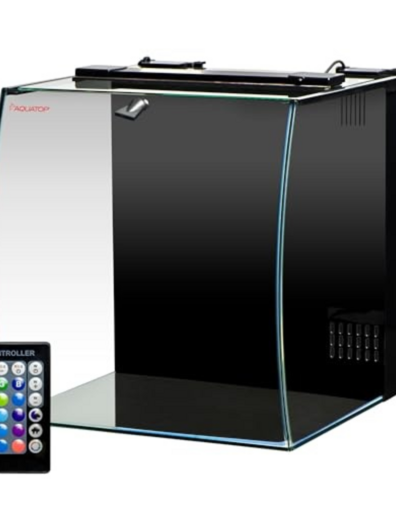 Aquatop Aquatop Bow Front Glass Aquarium Kit with Filter and LED Lighting - 8.6 Gallon