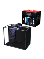 Aquatop Aquatop Venti Air Driven Glass Aquarium Tank  0.5 cm Showcase Glass Complete Kit Includes 2 Gal Fish Tank  LED Light