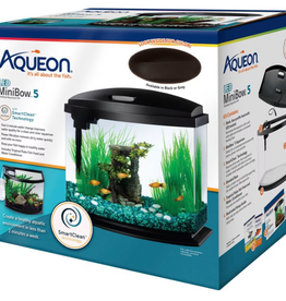 Aqueon Aqueon Mini Bow LED Smartclean Kit - 5 gallon, Black